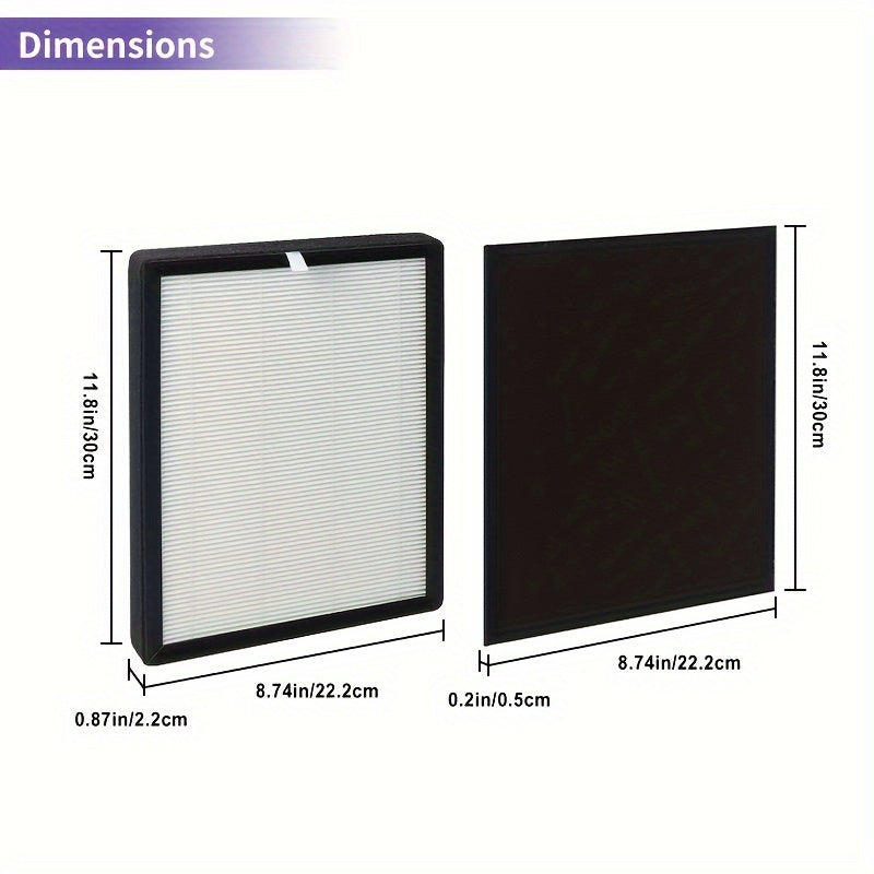Filtro de Repuesto Premium HEPA VEVA 9000, 3 piezas con 6 Prefiltros de Carbón, Compatible con el Purificador de Aire VEVA ProHEPA 9000, Incluye