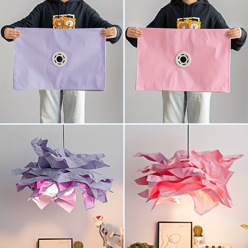 Lámpara de techo con forma de nube de origami moderno - Diseño floral de papel blanco elegante, fácil de instalar, no requiere electricidad, regalo perfecto para decoración del hogar, estilo y creatividad.