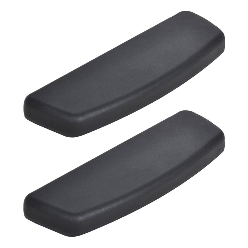 Accesorios de reposabrazos para silla de oficina con superficie de TPU, reposabrazos deslizantes 2D, superficie de silla de oficina, reposabrazos de plástico, superficie de accesorios, un par de superficies de reposabrazos deslizantes negras.