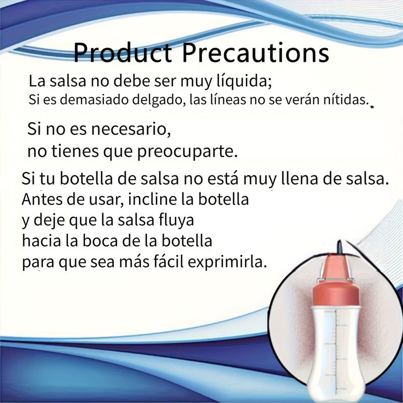 1pc Botella Ovalada de Plástico para Salsas, Solo Lavado a Mano, Libre de PVC, Dispensador de Condimentos de Cocina de Grado Alimenticio para Aderezo de Ensalada, Ketchup de Tomate, Miel, Mermelada - Uso Doméstico
