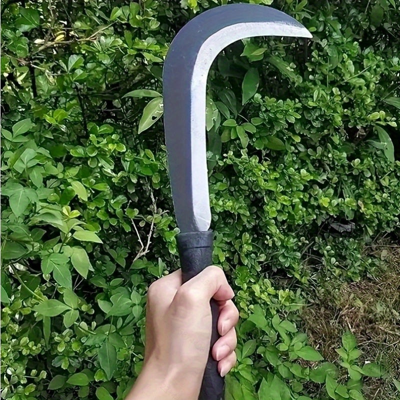 Herramienta manual para jardín - Embrague ergonómico y resistente al agua, hoja curva afilada para cortar ramas de manera eficiente y eliminar malezas, mango de plástico duradero, ideal para uso en jardinería doméstica y profesional, herramienta de jardi