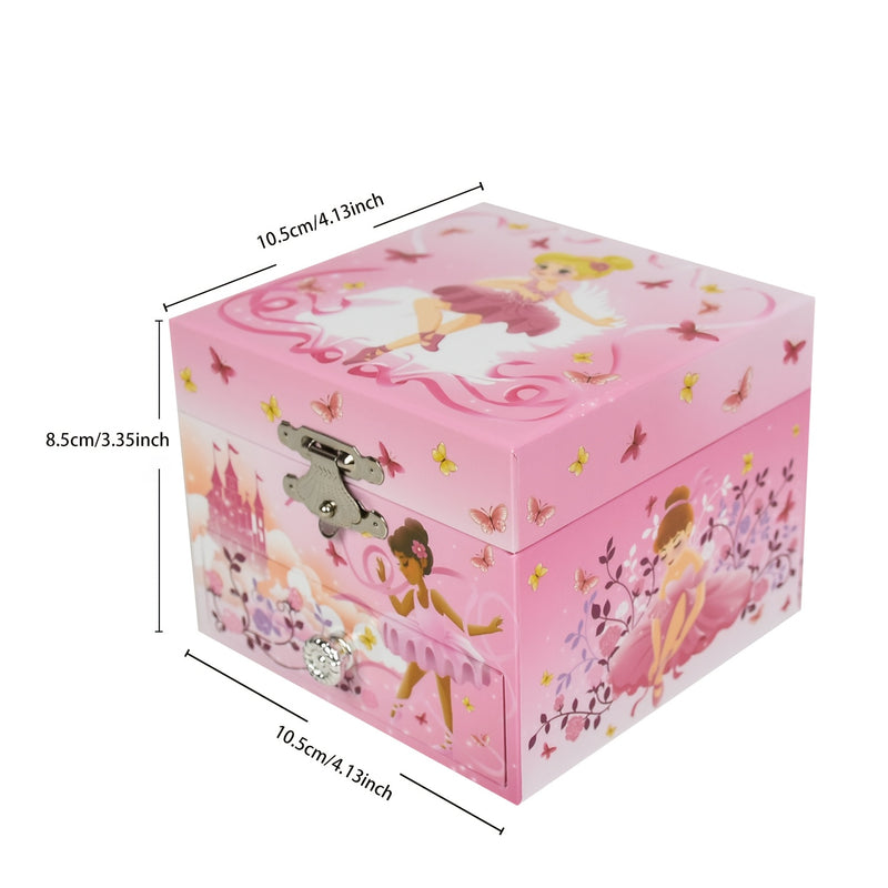 Una caja de música decorativa con un mecanismo de muelle, perfecta como regalo para, adecuada para una caja de almacenamiento de mesa de tocador, ideal para regalos de cumpleaños.