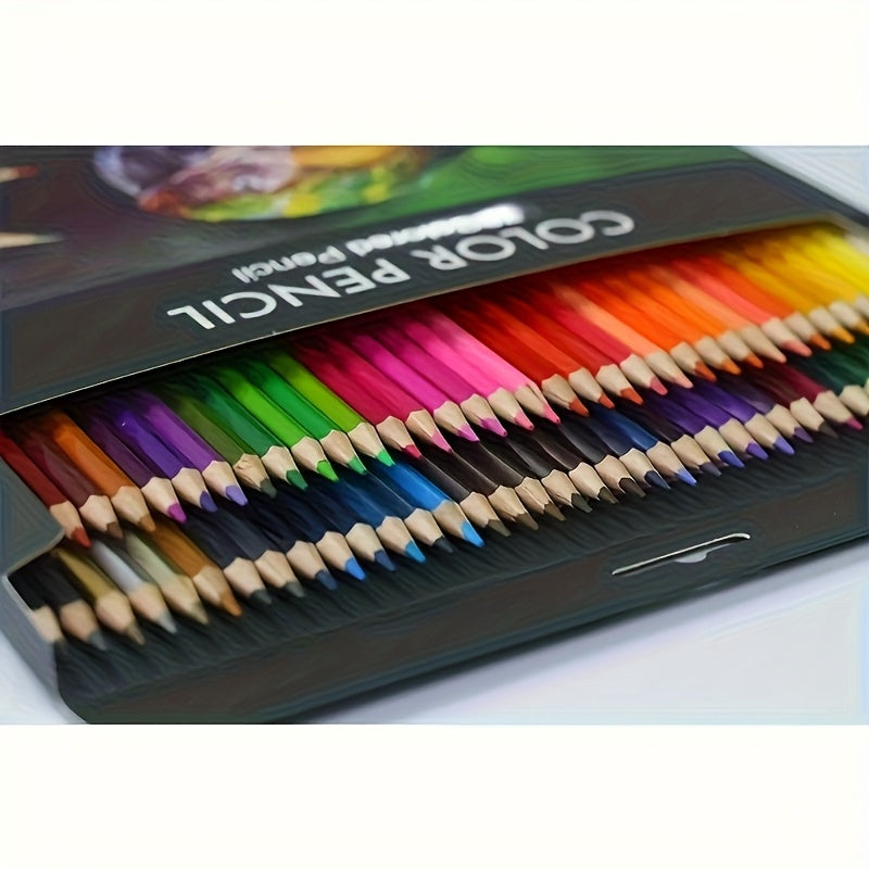 Juego de 48 lápices al óleo de núcleo suave de alta calidad, brillantes y versátiles, ideales para artistas, dibujo e ilustración, libros de imágenes, sombras mixtas, trabajo gráfico, suministros de oficina, calendarios y planificación personal. Color al