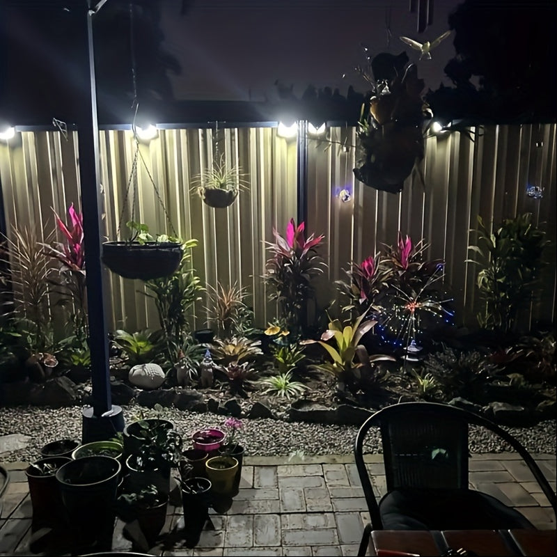 100 Luces de Seguridad LED Solares para Exteriores con Encendido/Apagado Automático - Impermeables IPX4, Cobertura Amplia 270°, Bombillas LED Energeticamente Eficientes y Batería de Litio - Para Entrada, Garaje, Patio, Jardín, Camino - Fácil Instalación