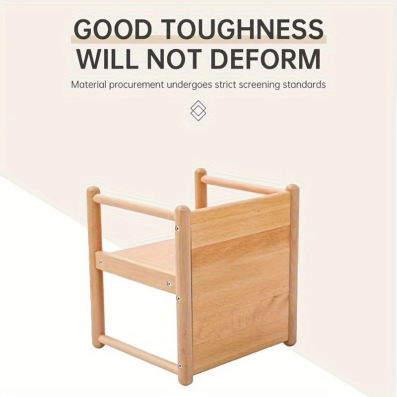 Sillón Versátil para Jóvenes con Mesa Convertible - Madera de Haya Premium, Perfecto para Salas de Juegos y Guarderías