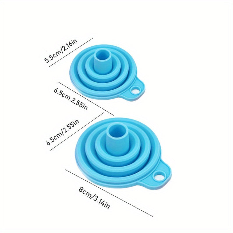 1/6pcs Embudos Plegables con Múltiples Diámetros, Aplicables a Suministros de Cocina
