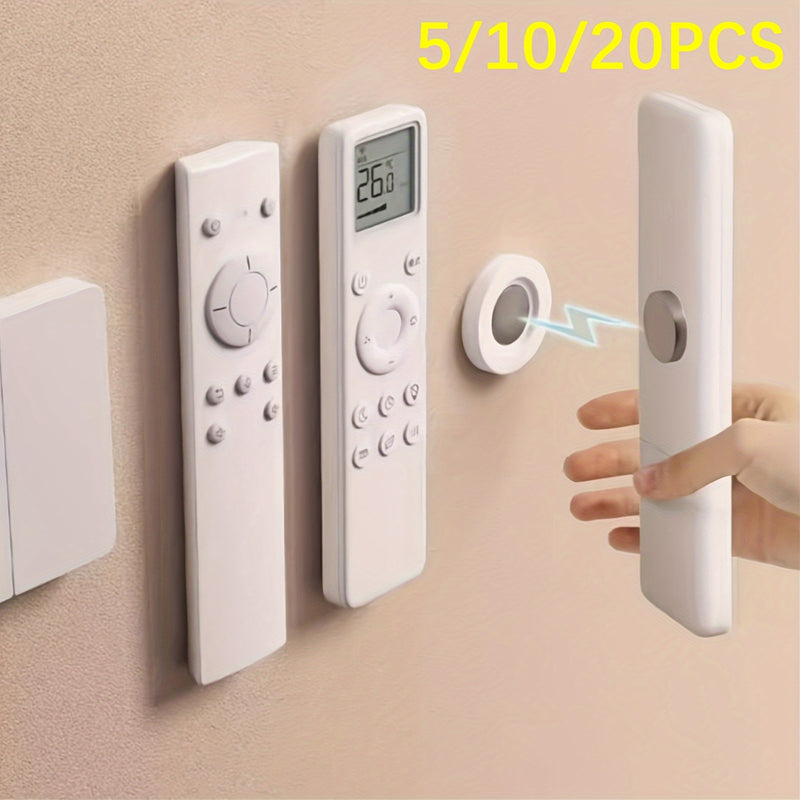 5/10/20 piezas de soporte de control remoto combinado, pared de succión invisible magnética para varios controles remotos de electrodomésticos, almacenamiento enchufado, marcos de fotos de especímenes, decoraciones colgantes sin clavos ni rastros, fácile