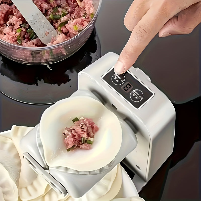 Máquina eléctrica para hacer empanadillas - Máquina automática para hacer empanadillas recargable por USB con batería de polímero de litio de 600 mAh, 1500 empanadillas por carga, aparato de cocina compacto para uso doméstico