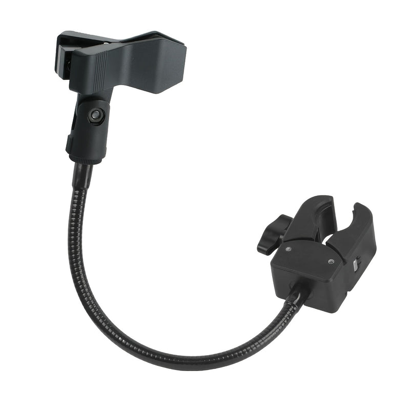 Soporte de micrófono profesional con manguera metálica flexible, soporte portátil ajustable para microfonía con cuello flexible, pinza potente McSpring McClamp, perilla de bloqueo práctica, ideal para transmisiones en vivo, podcasts y grabaciones, base u