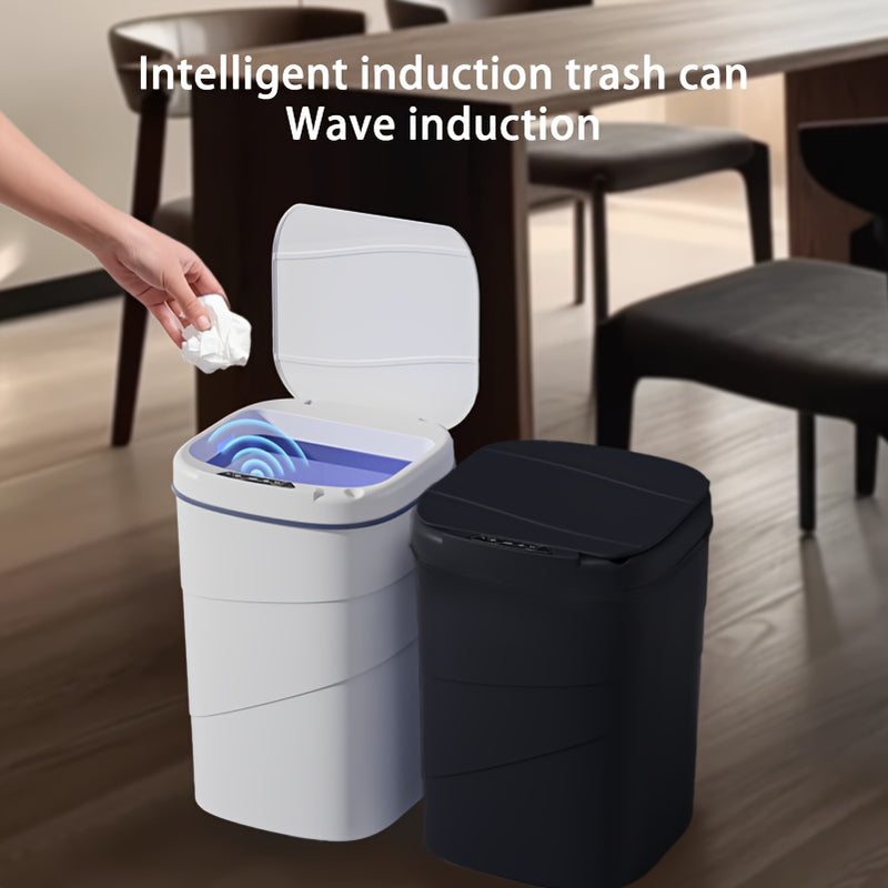Bote de basura de inducción inteligente de 13L/17L para sala de estar, cocina y baño