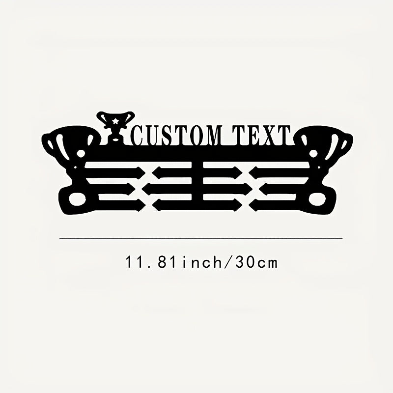 Un soporte de medalla de metal vintage personalizado, ganchos DIY para exhibir medallas en la pared, ganchos decorativos para medallas y trofeos.