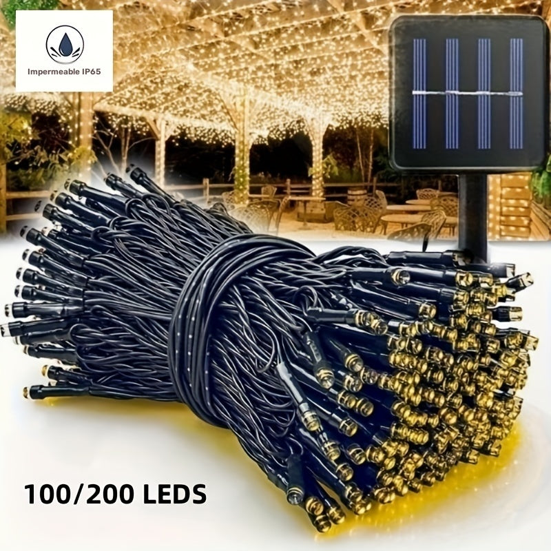 1pc Luz de Cadena con Temática Espacial y Energía Solar - Perfecta para Jardín, Patio, Fiesta, Patio, Ventana, Decoraciones de Pascua y Navidad con Batería de Níquel y Funciones Especiales