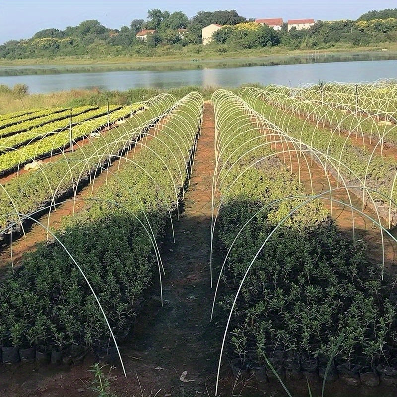 Soporte pequeño para arco de cobertizo, cobertizo para vegetales, cobertizo para flores, soporte aislante para plántulas, red protectora solar, segundo soporte para cobertizo, fibra de vidrio