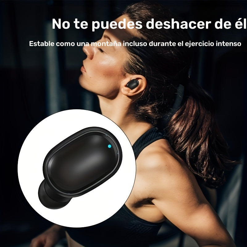Auricular inalámbrico estéreo con cancelación de ruido, auriculares inalámbricos en el oído, auriculares inalámbricos táctiles, estuche de carga de auriculares inalámbricos, control de reproductor de música y auriculares electrónicos