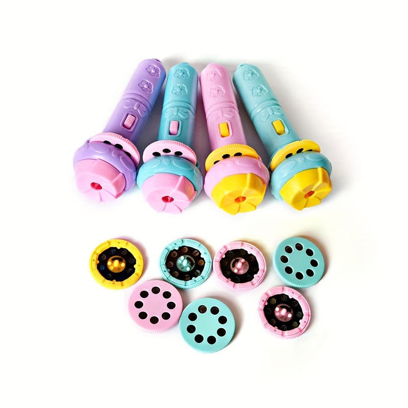 Linterna proyectora con 32 diseños, incluye juguetes divertidos para la hora de dormir: dinosaurios, animales, temas del océano, frutas y más. Juguete educativo y gran regalo para fiestas y Navidad