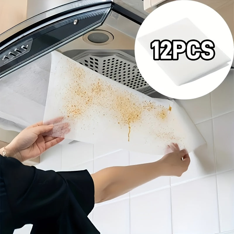 Malla de Filtro de Humo de Aceite Resistente a Altas Temperaturas para Cocina, Membrana de Filtro Ignífugo, Papel Absorbente de Aceite, Cubierta de Polvo para Estufa No Tejida