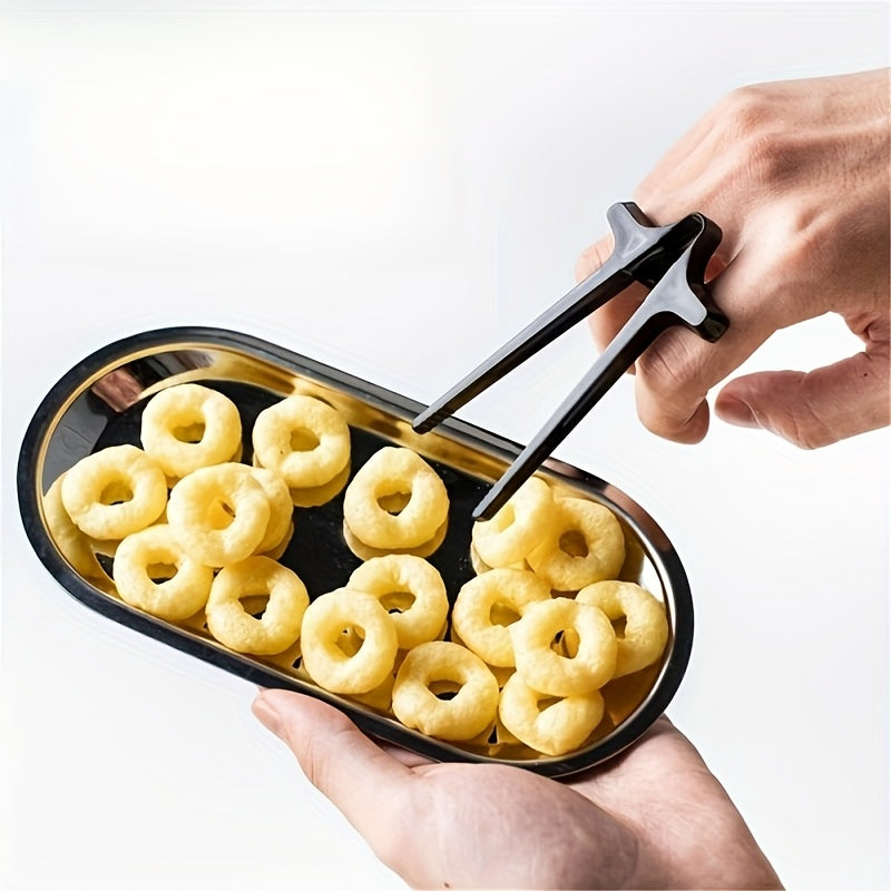 Pegatinas de snack para juegos ociosos - Tablas de dedos fáciles de agarrar para palillos y snacks, previenen manos desordenadas, ideales para juegos y snacks, accesorios para juegos | Diseño juguetón | Construcción de plástico, soporte para snacks