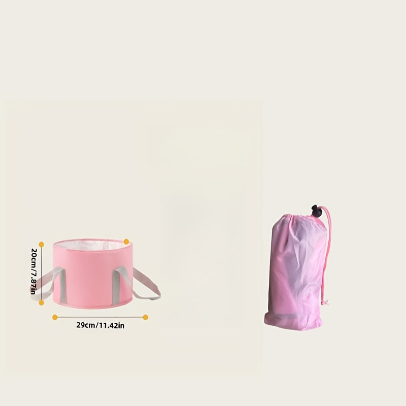 Bañera de Pie Plegable Portátil - Profunda y Ancha para Pantorrillas, Aislamiento Térmico, Rosa con Interior Blanco, Ideal para el Hogar, Residencia Universitaria o Viajes, Sin Necesidad de Energía, Esencial para un Spa en Casa | Bañera de Spa Portátil |