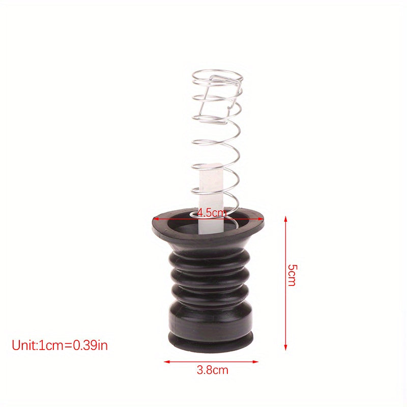 Tapa de goma universal para desagüe de lavadora, con almohadilla selladora y accesorios de resorte.