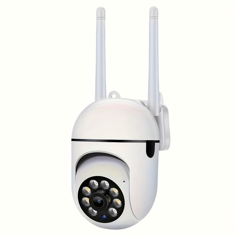 Cámara de seguridad Ourlife HD 1080P, vigilancia inteligente para el hogar con WiFi, seguimiento automático, monitoreo inalámbrico IP para exteriores día y noche, detección de personas/mascotas, Wi-Fi de 2.4GHz, protección de seguridad 1080P 2.4G, visión