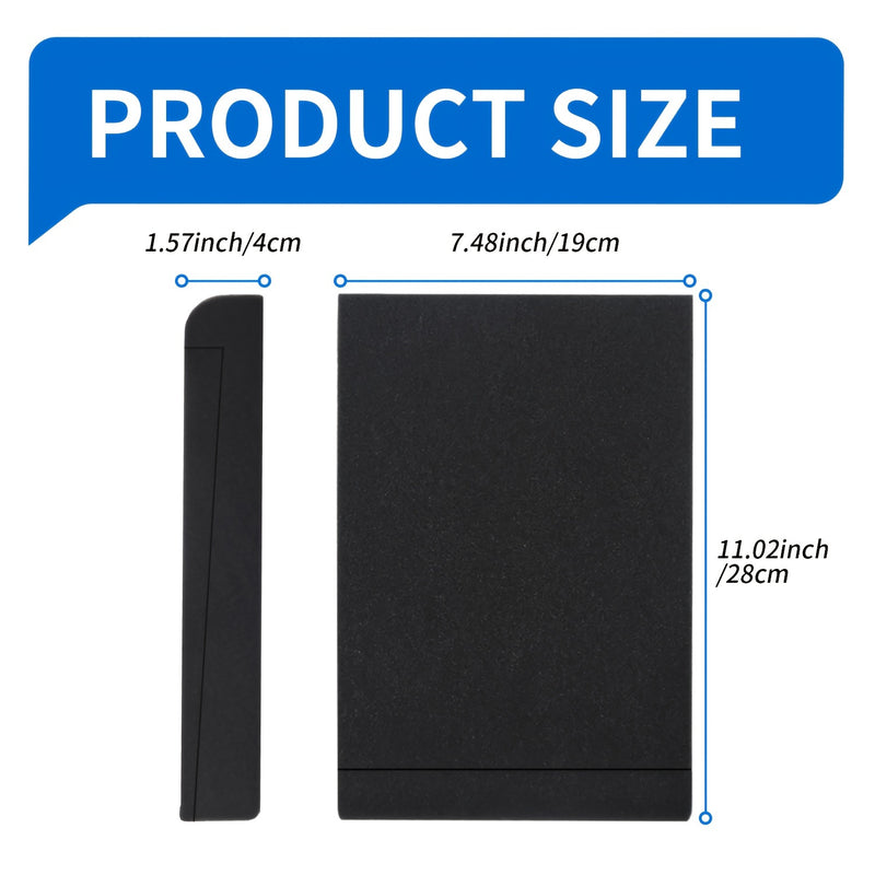 2 Pares de Almohadillas Aislantes para Altavoces de Alta Densidad - Espuma Negra para Estudio de Grabación Acústica con Absorción de Vibraciones, 27.99cm x 19.0cm x 3.99cm para Mejora del Sonido y Aislamiento de Subwoofers, Paneles Insonorizados