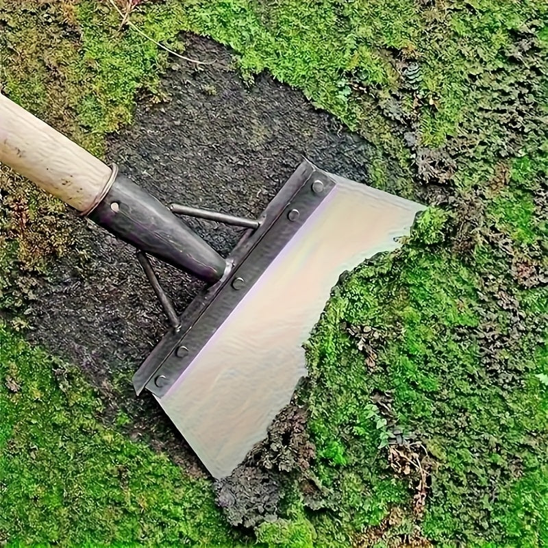 Paleta de Jardín de Acero Inoxidable Resistente - Herramienta Multifuncional para Deshierbe y Cultivo con Filo Afilado, Tenedor Manual para Eliminar Malezas, Aflojar Suelto y Plantar - Ideal para Hogares, Profesionales o Jardines Comerciales - Herramient