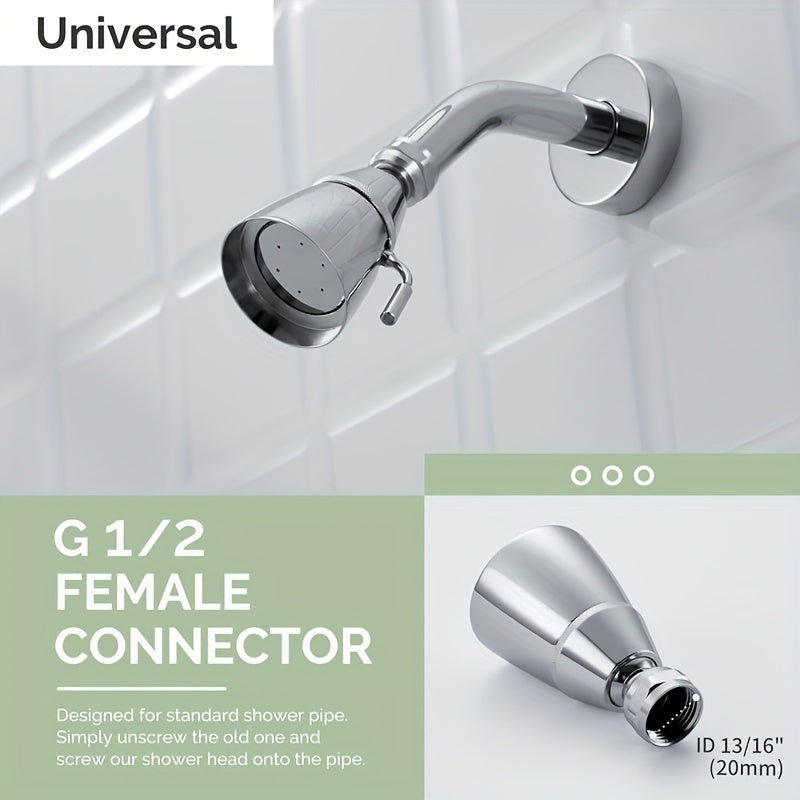 Rociador de Ducha Simple de Ángulo con Alto Flujo, Pulverizador Giratorio Ajustable de Latón G 1/2 para el Hogar