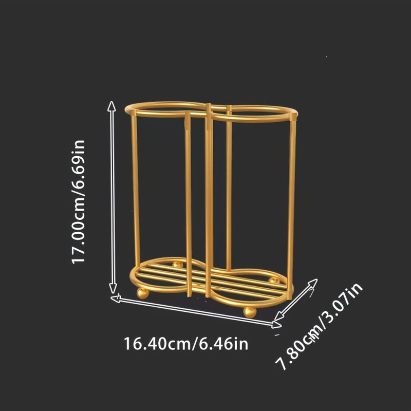 Soporte para vasos desechables de lujo ligero, organizador de vasos de acrílico, soporte doble para tazas, para hogar y comedor