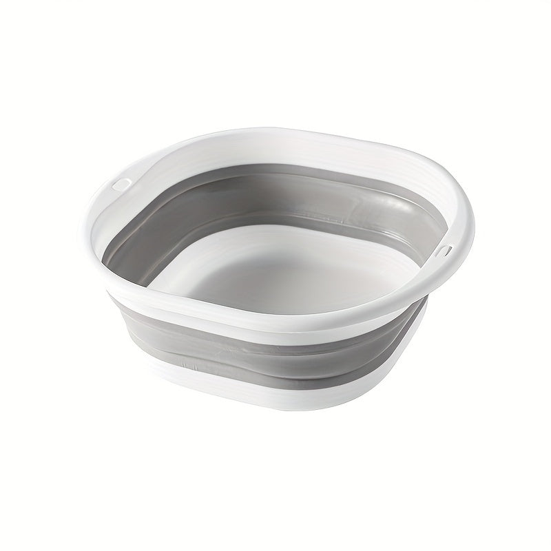 Baño Portátil Plegable para Lavandería - Cubeta Resistente y Compacta, Diseño Ahorrador de Espacio para Apartamentos, Autocaravanas, Viajes y Hogar - Sin Necesidad de Electricidad, Fácil Limpieza en Plástico para Remojar Pies, Lavar Manos y Ropa - Ideal
