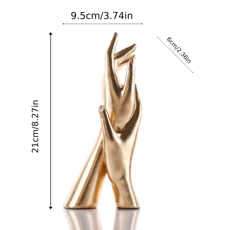 Figuras de Mano Artesanales en Resina - Decoración Dorada Artística para el Hogar y la Oficina, Regalo Símolo para Esquinas Acogedoras o Espacios Espirituales, Diseño de Textura Exquisita, Minifiguras
