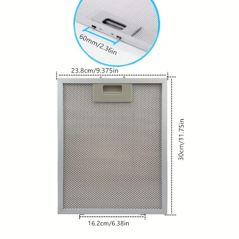 2 Piezas SB08087294 Filtro de Campana Extractora Compatible con Broan RM523004, RM533004, RM51000 - Malla de Aluminio de 5 Capas Resistente, Instalación Fácil Clip-On, Compatibles con Campanas Broan y Similares (2 Unidades), Purificación de Aire para Coc