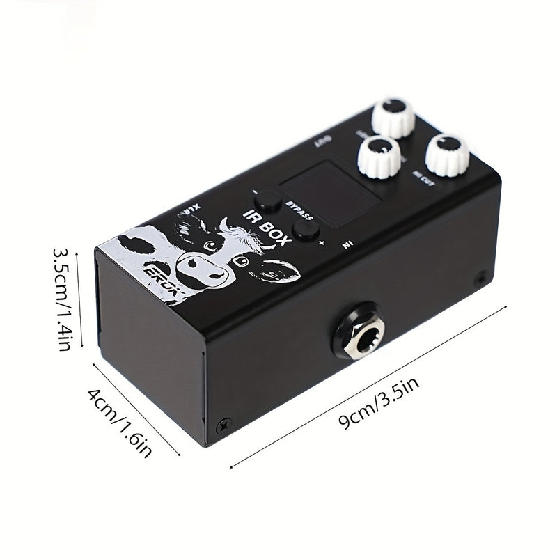 EROK IR-BOX Pedal de Efectos para Guitarra y Bajo con 32 Preseleccionados, Control por App Móvil, EQ de 9 Segmentos, Alimentación USB, Fabricado en China