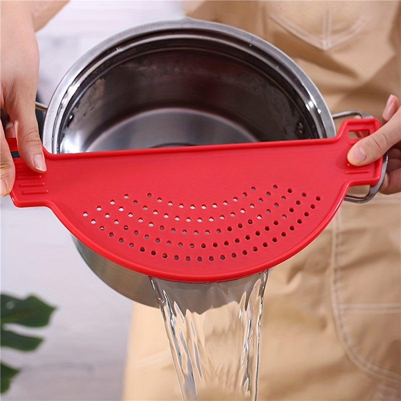 1pc Colador de Cocina de Plástico Duradero para Olla - Azul Vibrante, Cesta para Verduras y Frutas de Fácil Drenaje con Malla Fina, Perfecto para Cocinar en Casa y Hornear