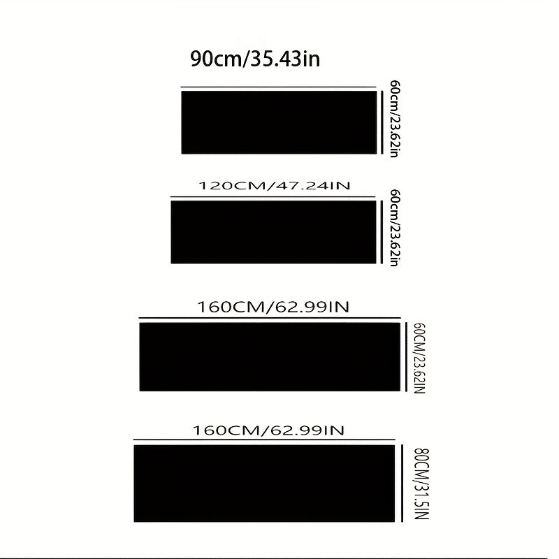 Alfombra rectangular de felpa negra y gris – Gruesa, suave y cálida, de poliéster para decoración de dormitorio o sala, solo lavado a mano, tapetes para sala