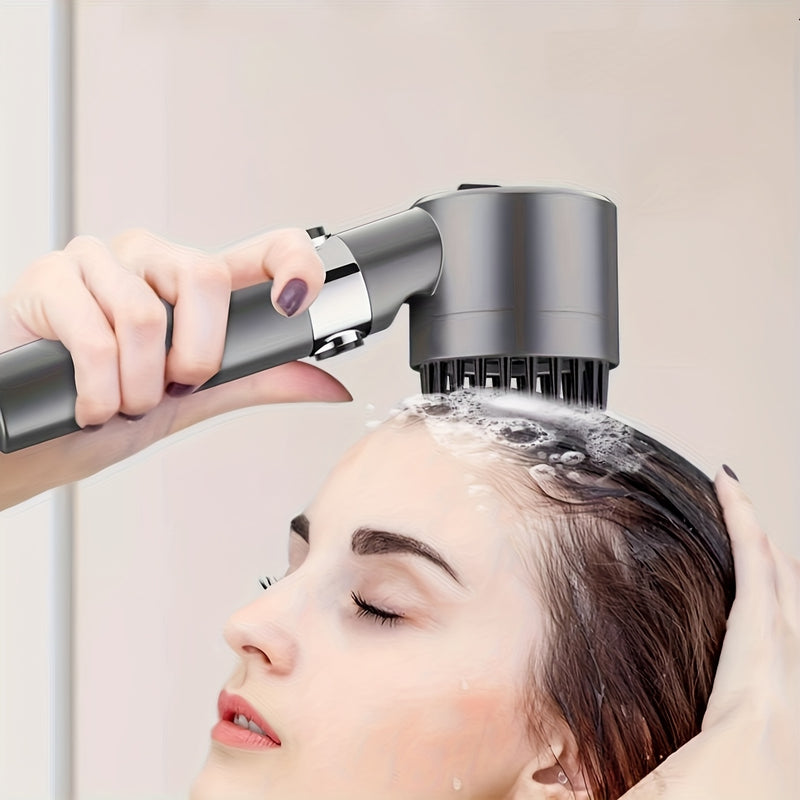 Cabeza de ducha de mano con presión, 3 modos de ajuste de salida de agua, cabeza de ducha redonda para masaje, rociador de ducha, boquilla de ducha, cabeza de rociador de ducha, accesorios de baño, hardware de baño.
