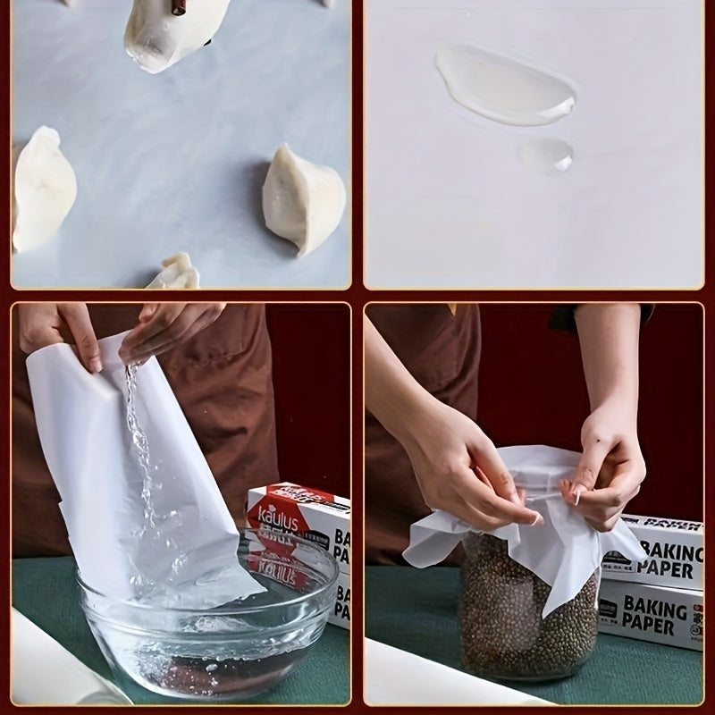 Rollo de Papel de Hornear Antiadherente Premium - Perfecto para Hornear, Asar a la Parrilla y BBQs - Accesorio Esencial de Cocina
