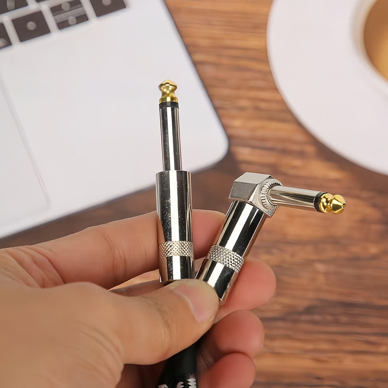 Cable de conexión de guitarra de alta gama, masculino a masculino, recto, 1,5 metros, 3 metros, 6 metros, guitarra eléctrica, bajo, folk, caja de guitarra eléctrica, línea de reducción de ruido, línea de audio.