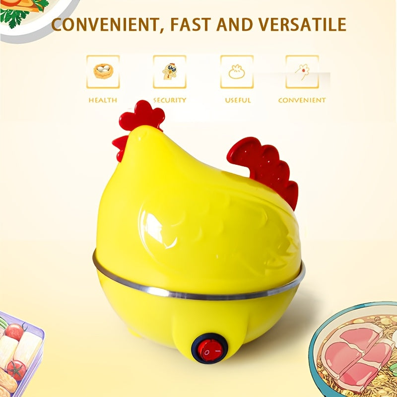 Olla multifuncional para huevos con cocción automática, apagado automático, capacidad de 7 huevos, apta para cocinar panecillos al vapor, huevo duro, batatas moradas y otros alimentos