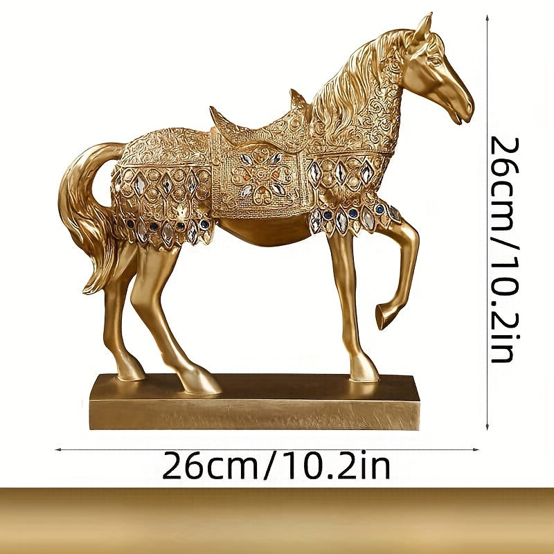 1pc Adorno de la Suerte Caballo para el Éxito Regalo de Vacaciones Modelo de Entrada de Hogar Decoración de Oficina y Habitación Regalo de Mudanza a Nueva Casa