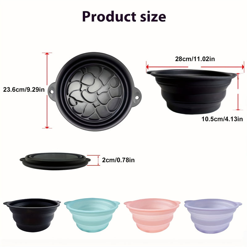 Baño de Hielo Portátil Plegable con Rejilla Desmontable y Borde Ergonómico a 30° - Taza Compacta para Relajación, Ideal para Viajes, Camping y Hogar, Fácil de Limpiar, Perfecto para Rostros en Movimiento