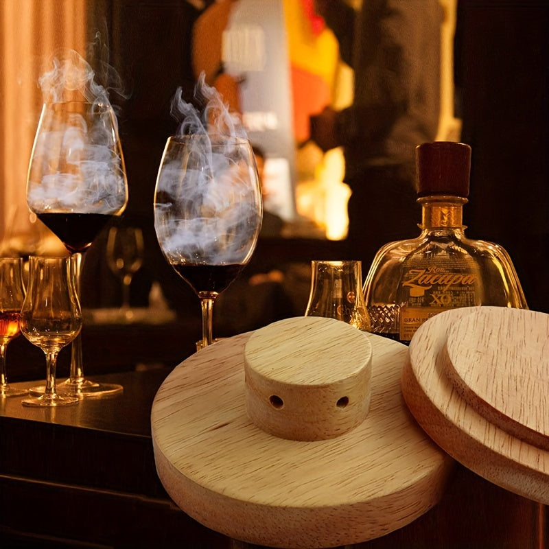 Set de ahumado de 5 sabores: Regalo perfecto para entusiastas del whisky y amantes de la cocina - Coctelera de madera y accesorios