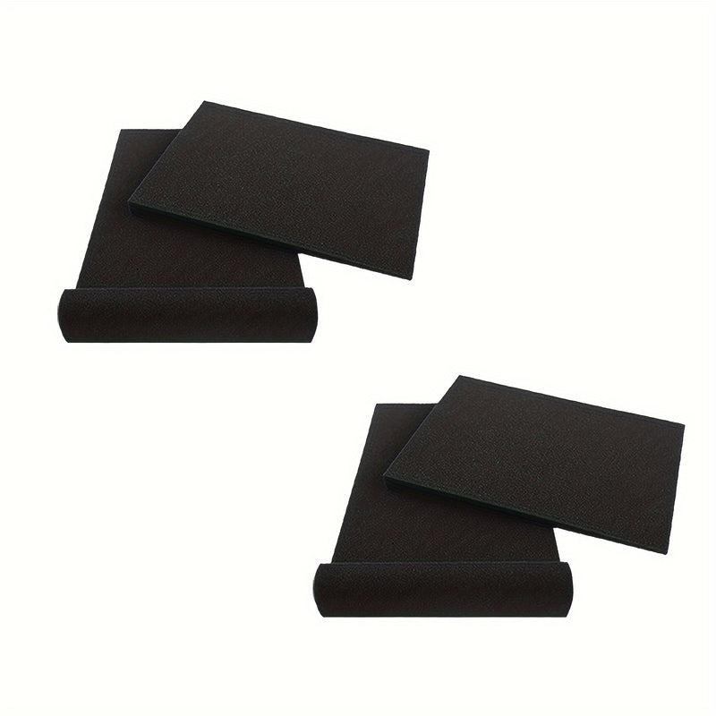 2 Pares de Almohadillas Aislantes para Altavoces de Alta Densidad - Espuma Negra para Estudio de Grabación Acústica con Absorción de Vibraciones, 27.99cm x 19.0cm x 3.99cm para Mejora del Sonido y Aislamiento de Subwoofers, Paneles Insonorizados