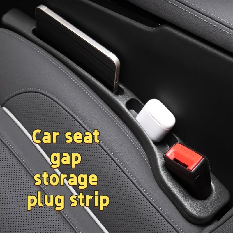 Organizador para huecos de asiento de coche (1 par), relleno para huecos, suministros antipérdida, ideal para guardar objetos pequeños, práctico y práctico, con caja de almacenamiento a prueba de fugas y ranura anticaídas, apto para teléfonos móviles y l