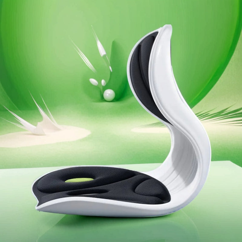 Silla ergonómica con diseño de onda, respaldo ajustable, plástico transpirable e hipoalergénico, ideal para oficina, hogar y spa - Soporte de postura dinámico para sesiones de sentado prolongadas, silla de oficina