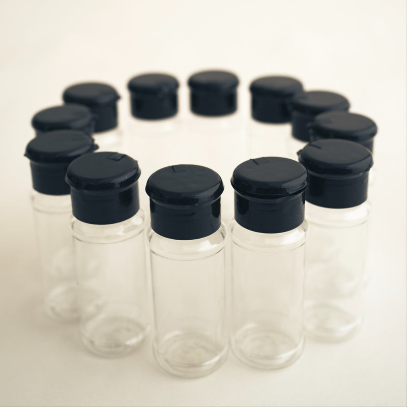 10/12 piezas de botellas de especias resistentes al óxido con tapas fáciles de agitar - Ideal para una cocina eficiente y organizada, mejora la decoración