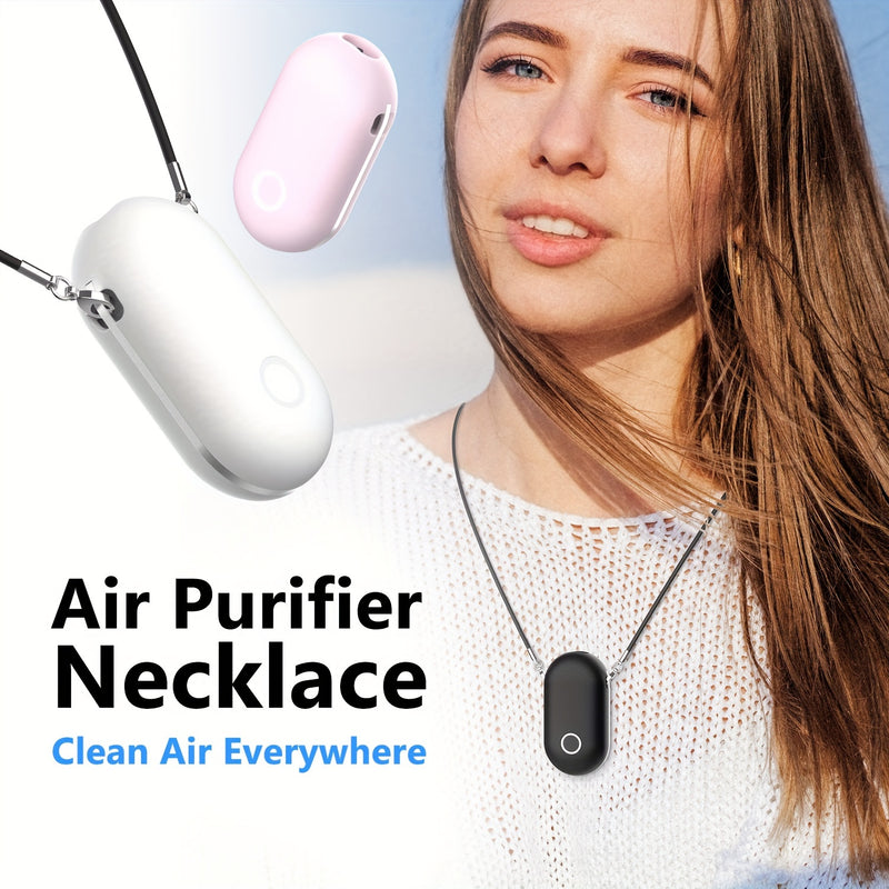 1pc, Collar purificador de aire portátil, purificador de aire iónico personal, perfecto para viajes y uso al aire libre, regalo ideal para mujeres, hombres, familiares y amigos, aparatos domésticos.