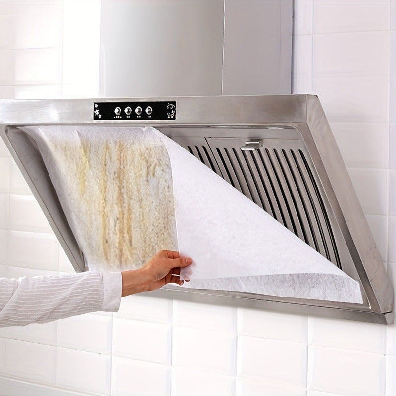 12 Piezas de Cubiertas Desechables para Campana Extractora - Protectores Antigrasa, Ajuste Perfecto para Cocinas a Gas y Eléctricas, Fácil Limpieza, Accesorios para Electrodomésticos de Cocina, Diseño Ajustado, Material Absorbente