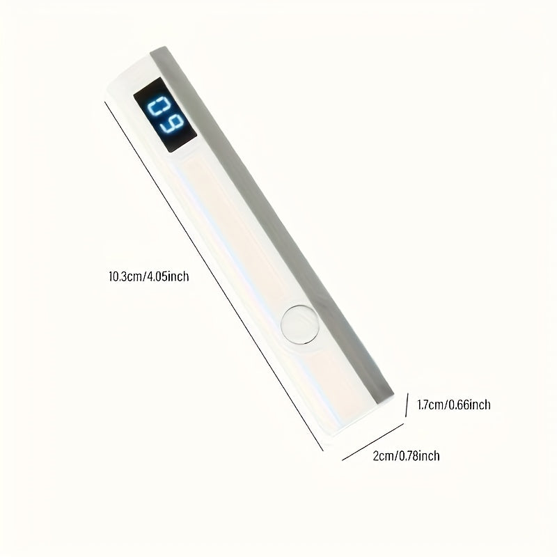 CIICII Mini Lámpara de Curado de Esmalte de Uñas Gel con Pantalla Digital Portátil, Inalámbrica, Rápida y Compacta, Fácil de Usar en Salones de Uñas para el Hogar, Fácil de Viajar, Regalos de Alta Calidad