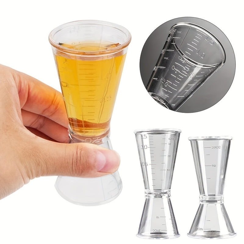 2 piezas, copa medidora transparente de 40/10CC, mezclador para cócteles, onzas, utensilios de cocina y bar, suministros para fiestas