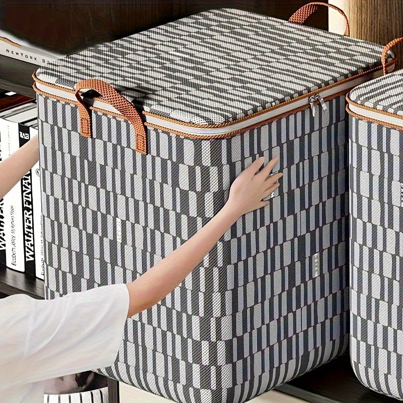 1pc Plegable para fácil almacenamiento y transporte, gran capacidad y espacioso, portátil y ligero, muy adecuado para empacar y mover edredones, diseño de bolsa de equipaje duradero